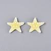 Transpant Resin & Paillette Decoden Cabochons CRES-Q222-01D-1