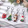 Christmas PVC Plastic Pendants Keychain KEYC-JKC00909-2