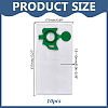 Non-woven Fabrics Vacuum Cleaner Bags Replacement with Plastic Findings AJEW-WH0077-244-2