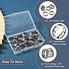 12Pcs 6 Size 201 Stainless Steel Grooved Finger Ring Settings STAS-TA0002-15P-4