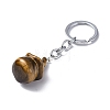 Natural Tiger Eye Keychains KEYC-P011-04P-08-3