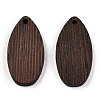 Natural Wenge Wood Pendants WOOD-T023-86-2