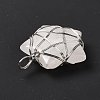 Natural Quartz Crystal Pendants G-D458-07P-06-RS-6