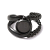 304 Stainless Steel Cuff Ring Components STAS-P454-01A-B-2