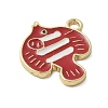 Ocean Theme Alloy Enamel Pendants ENAM-A009-02G-06-2