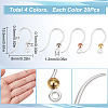 80Pcs 4 Colors Eco-Friendly Plastic Earring Hooks STAS-SC0004-44-2