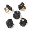 Natural Labradorite & Alloy Finger Rings for Women RJEW-G375-01G-05-4