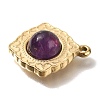 Natural Amethyst Pendants STAS-P371-009A-G-2