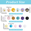 6Pcs 6 Colors Handmade Polymer Clay Beads CLAY-PA0001-47-2