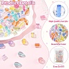 240Pcs 4 Styles Transparent Acrylic Beads TACR-YW0003-47-5