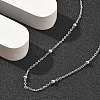 Brass Satellite Chains Necklaces for Women NJEW-D302-28P-3