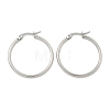 Tarnish Resistant 304 Stainless Steel Hoop Earrings X-EJEW-F105-09P-4