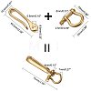 Brass S Hook Clasps and Brass Shackles Clasps PH-KK-P001-01-2