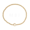 Brass Round Beads Stretch Bracelets BJEW-JB12933-2
