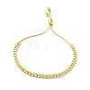 Rack Plating Brass Round Bead Slider Bracelets for Women BJEW-M232-01G-A-1