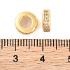 Rack Plating Brass Clear Cubic Zirconia Beads KK-M292-02G-02-3