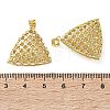 Brass Micro Pave Clear Cubic Zirconia Pendants KK-D221-19G-03-3