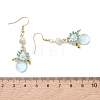Flower Alloy Enamel Dangle Earrings EJEW-JE06973-5