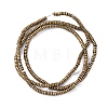 Electroplated Non-magnetic Hematite Beads Strands G-P571-A01-01H-2