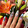 Stainless Steel DIY Nail Art Templates MRMJ-WH0092-258-4