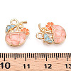 Alloy Enamel Pendants X-ENAM-T009-63A-RS-3