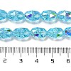 Electroplate Glass Beads Strands EGLA-D030-04D-4