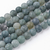 Natural Moss Agate Bead Strands G-G735-62F-8mm-1