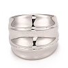 304 Stainless Steel Textured Chunky Ring for Men Women RJEW-B040-16P-2