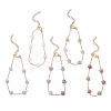 Natural Mixed Gemstone Beaded Link Bracelets BJEW-JB12851-2