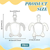 60Pcs Alloy Open Back Bezel Pendants FIND-PH0026-70S-2