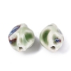 Vintage Handmade Porcelain Wrinkle Beads PORC-Q006-09C-2