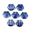 Transparent Spray Painted Glass Beads GLAA-S054-013H-1