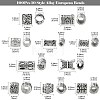 100Pcs 10 Style Alloy European Beads FIND-CJ0001-14-2