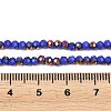 Electroplate Glass Beads Stradns EGLA-H114-02B-12-3