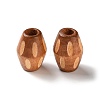 Schima Wood Carved European Beads WD-CBACBB7-01-2