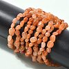 Natural Red Aventurine Beads Stretch Bracelets for Men Women BJEW-I320-01B-5