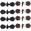 8Pcs 2 Colors Resin Buttons BUTT-CL0001-11-1