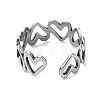 304 Stainless Steel Cuff Rings RJEW-M019-43P-3