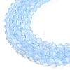 Baking Painted Transparent Glass Beads Strands DGLA-F029-J2mm-02-4