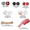 DIY Christmas Snowman Pendant Decoration Making Kit DIY-YW0007-36-3