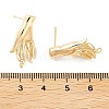Brass Stud Earring Findings KK-E107-10G-3