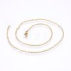 304 Stainless Steel Singapore Chain Necklaces X-MAK-L015-25A-2