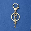 304 Stainless Steel Initial Letter Key Charm Keychains KEYC-YW00004-13-2
