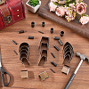18Pcs Stainless Steel Leather Belt End Punch Cutter TOOL-CL0001-05-4