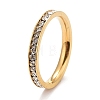 304 Stainless Steel Rhinestone Rings STAS-D178-01G-02-1
