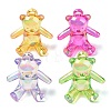 Electroplate Transparent UV Plating Acrylic Pendants OACR-I014-13-1