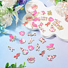 50Pcs 10 Styles Alloy Enamel Pendants ENAM-TA0003-90-6