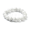 Natural Howlite Beaded Stretch Bracelets BJEW-D446-C-03-5