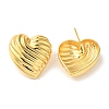 Rack Plating Brass Stud Earrings EJEW-B062-31G-2