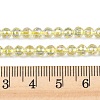 Electroplate Transparent Glass Beads EGLA-B013-02A-FR12-4